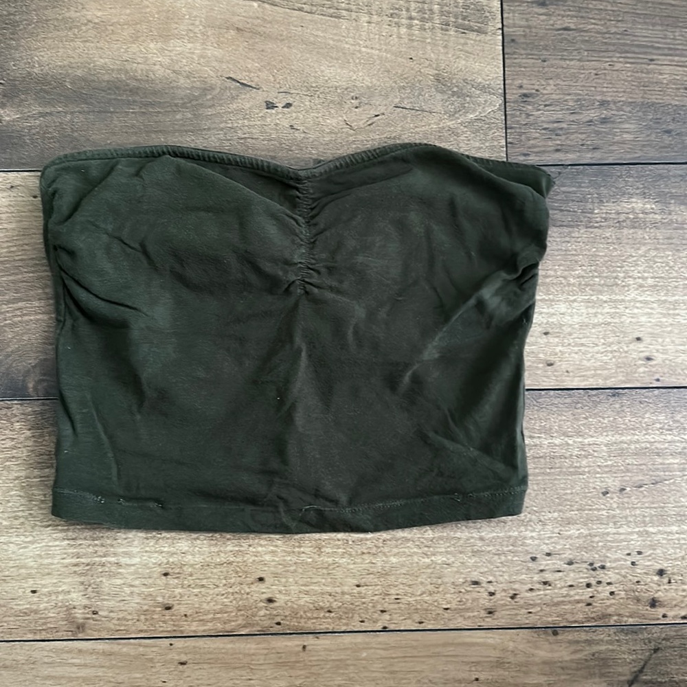 2 FOR $10 green strapless top